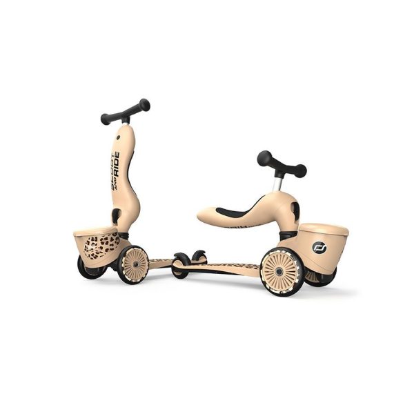 Scoot & Ride - Highwaykick 1 Lifestyle 2in1 Kismotor/Roller Leopárd