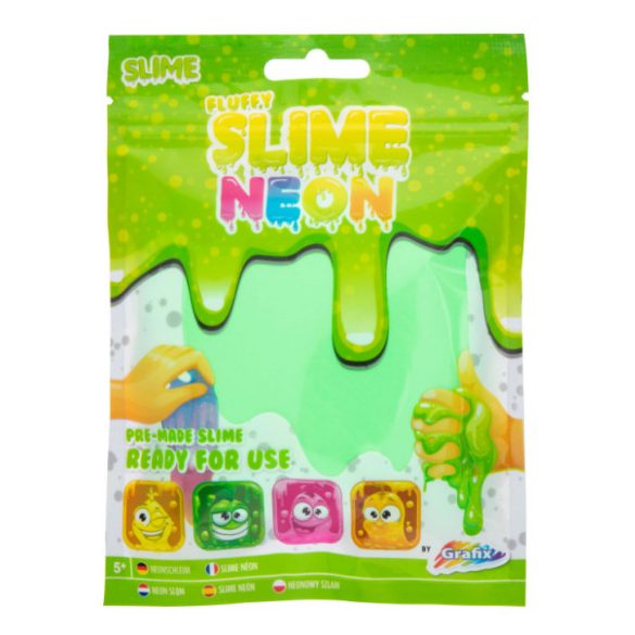 Grafix Neon Színű Puha Slime - Zöld